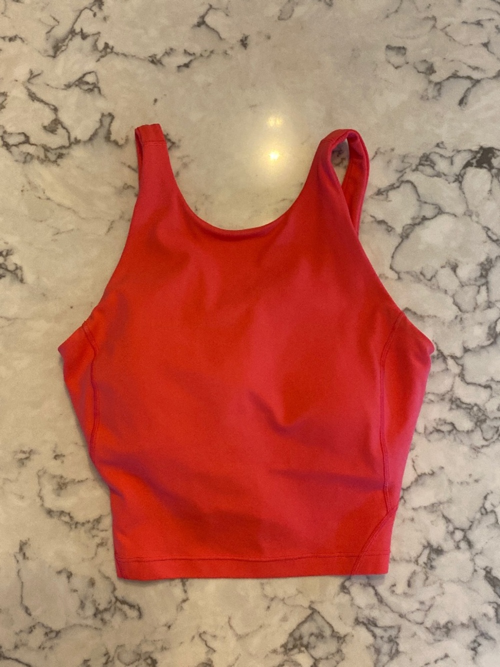 Pink Lulu lemon cropped bra top
